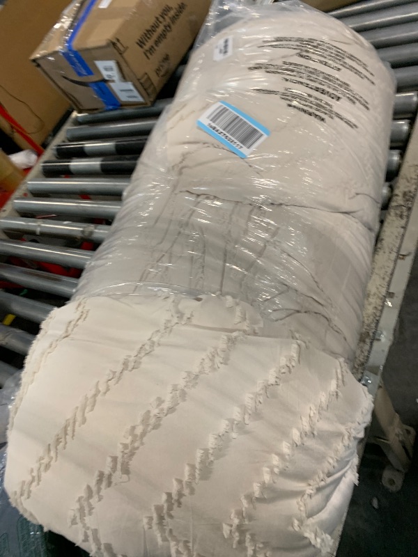 Photo 1 of ***PARTIAL SET - MISSING PIECES*** Litanika Alaskan King Comforter Set 128x120 Beige, 3 Pieces Oversized Super King Plus Size Boho Tufted Bedding Comforter Sets, Fluffy Bed Set