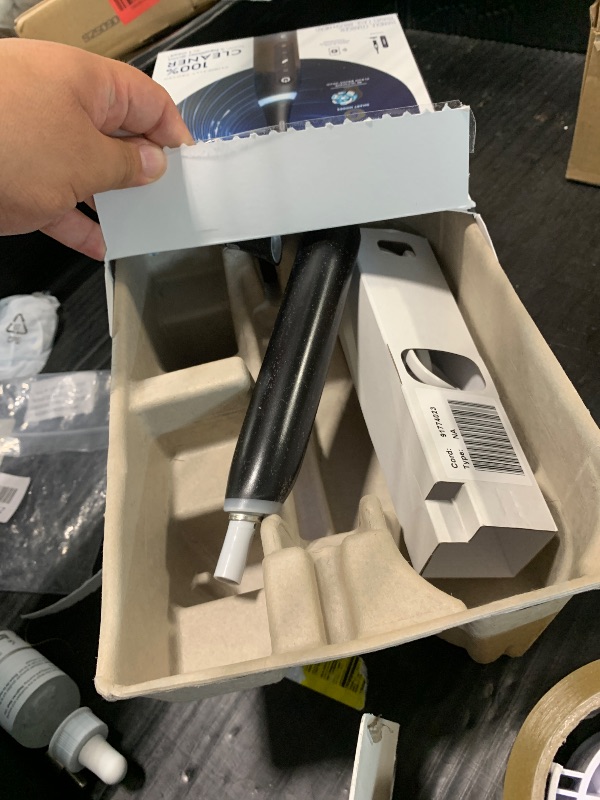 Photo 1 of !!!MISSING PARTS!!!!!!!!!!!Oral-B Rechargeable Electric Toothbrush, iO5 Customizable Clean, 5 Cleaning Modes, Visual Pressure Sensor to Protect Gums, Travel Case, Black