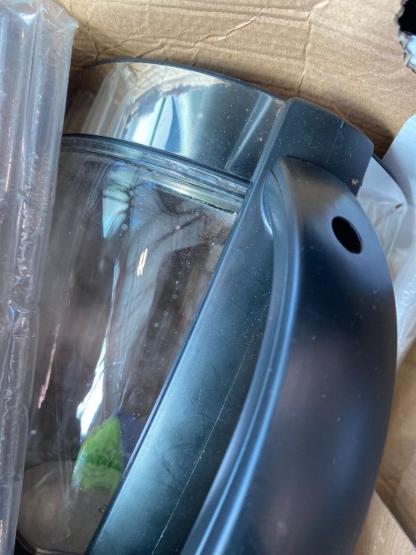 Photo 1 of **Charger missing**Electric Kettle Glass 2L, 1500W Fast Boiling Hot Water Boiler with Auto Shut-Off, LED Light, BPA-Free, Borosilicate Glass, Stainless Steel Interior, Wide Opening, Display Refrigerator with Door 04