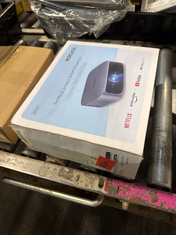 Photo 1 of [Short Throw/1200ANSI/Built in Apps] Projector 4K with WiFi and Bluetooth, TOF Auto Focus Keystone Smart Projector for Dolby Audio Home Theater Movie, Kogata Outdoor Projector Portable Ceiling