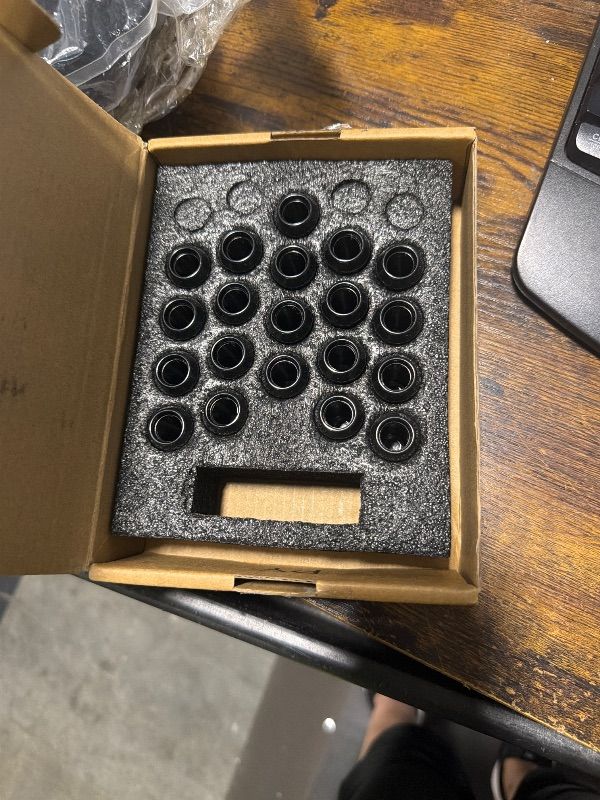 Photo 1 of ****MISSING THE KEY****12mmx1.25 Lug Nuts for Maxima Altima G35 G37, 20pcs M12x1.25 6 Spline Aftermarket Wheel Nuts Compatible with Nissan Infinit Sentra Rogue 350z Subaru Outback Forester,Closed End Tuner Nut with 1 Socket