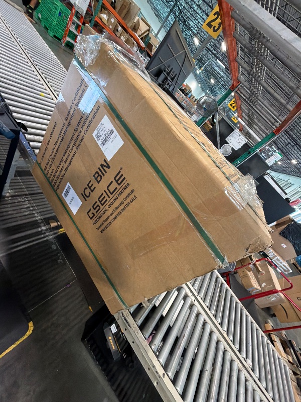 Photo 1 of **NEW** Commercial Ice Maker Storage Bin, 300lbs Capacity Ice-Bin, Stainless Steel Commercial Ice Storage Bin Filled with Foam Layer, Keep Frozen Over 12 Hours Suitable for Beverage Shops and Restaurant Hotel
