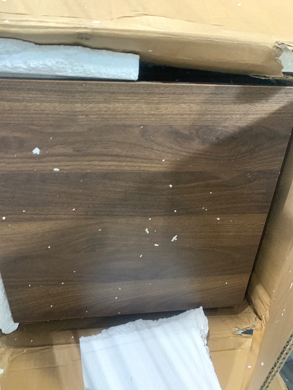 Photo 1 of ** sold as is no refund/return**
TOPSKY 3 Drawers Wood Mobile File Cabinet Fully Assembled Except Castors (Light Walnut, 16.3x15.7x24.4)