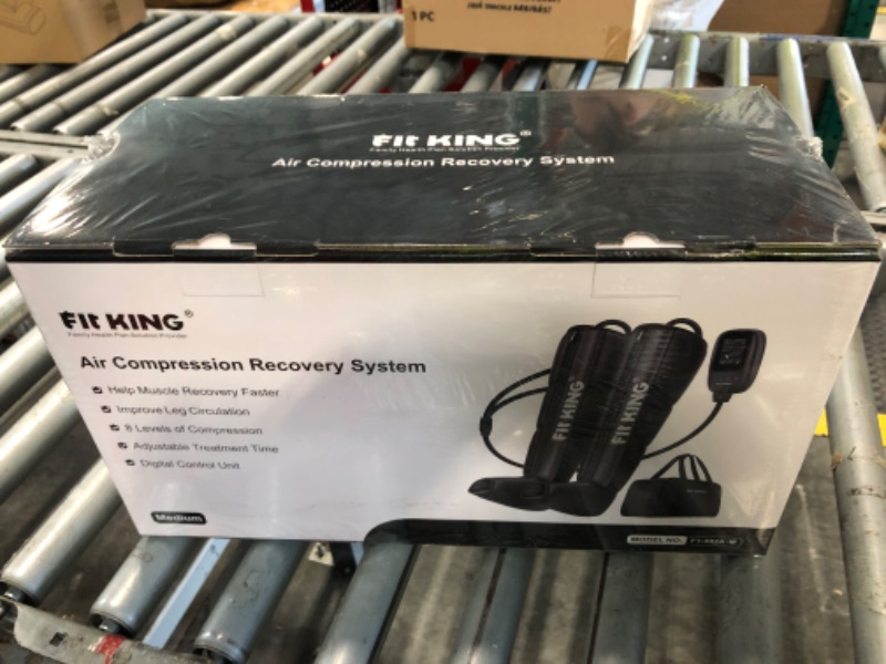 Photo 1 of **FACTORY SEALED**FIT KING Air Compression Recovery System, Sequential Device for Fast Recovery, Foot and Leg Massager Boots to Enhance Sports Performance, FSA-HSA (Medium)
