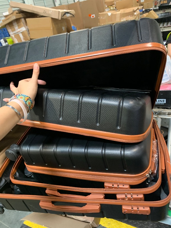 Photo 1 of ***SIMILAR*** Luggage Sets 3 Piece Suitcase Sets, ABS Hardside Carry-on, Checked Luggage, Lock