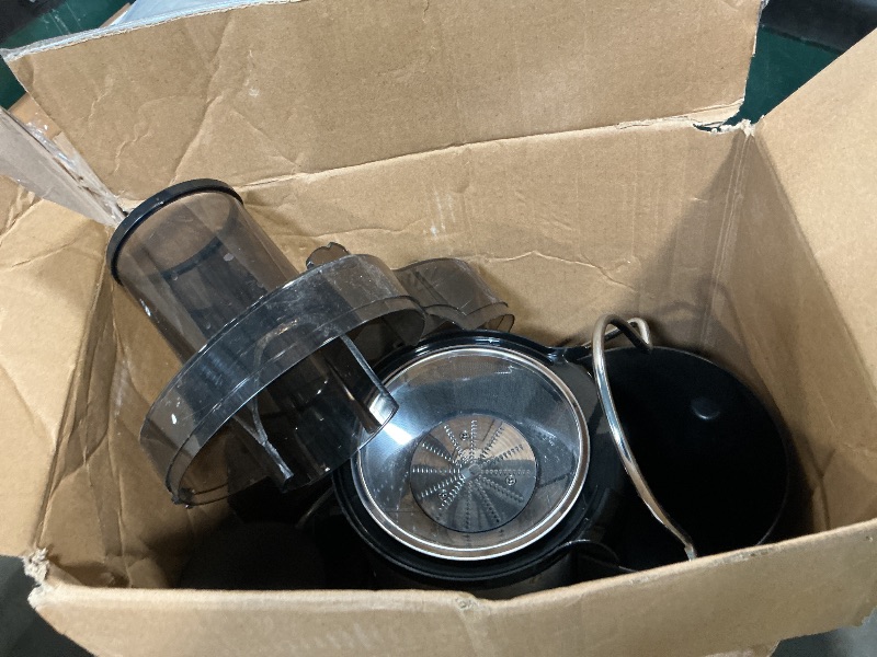Photo 1 of ***BROKEN*** Juicer Machine, 800W Centrifugal Juicer Extractor with Wide Mouth for Fruit Vegetable, Easy to Clean, Stainless Steel, BPA-free (Black)