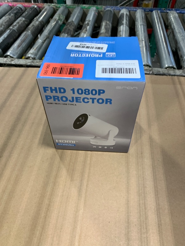 Photo 1 of *** NO REMOTE CONTROL *** Mini Portable Projector with 4K Support, Bluetooth 5.4 WIFI6, 5watt Sound Base Speaker, 160 ANSI, Android 11, 210° Rotation , Auto Keystone Correction Video Projector HY300 ULTRA