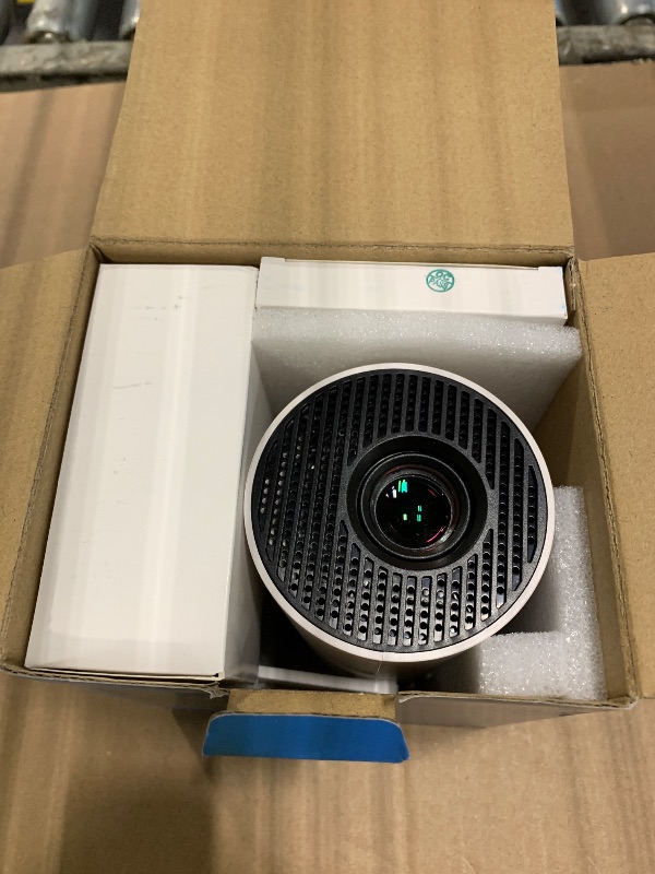 Photo 1 of *** NO REMOTE CONTROL *** Mini Portable Projector with 4K Support, Bluetooth 5.4 WIFI6, 5watt Sound Base Speaker, 160 ANSI, Android 11, 210° Rotation , Auto Keystone Correction Video Projector HY300 ULTRA