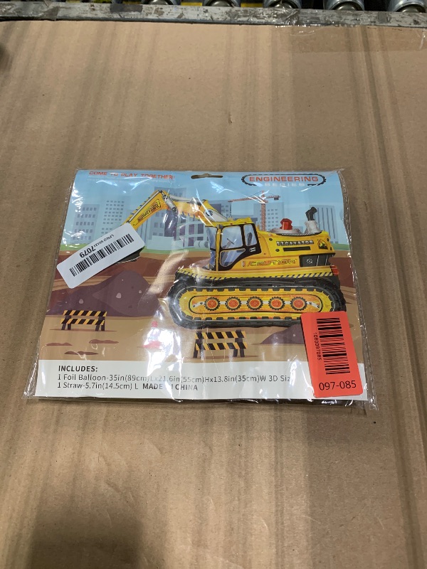 Photo 1 of ?9PCS 3rd Construction Birthday Decorations for boys with 4D Excavator Balloons Truck Balloons 40IN Number 3 Balloon for Construction Themed 3 Year Old Birthday Party Supplies Birthday Baby Shower