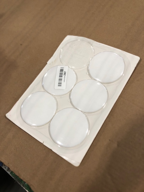 Photo 1 of [3.15"] Door Stoppers Wall Protector, 5 Pcs Large White Silicone Door Bumpers with Strong Thickened Adhesive,Shock Absorbent Door Knobs Wall Protectors to Cover up Damage and Protect Wall Surfaces