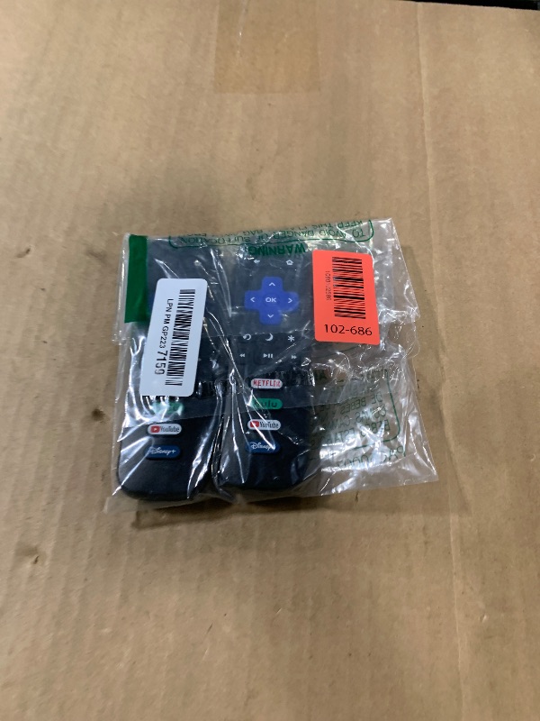 Photo 1 of (Pack of 2) Replacement Remote Control Only for Roku TV, Compatible for TCL Roku/Hisense Roku/Onn Roku/Sharp Roku/Element Roku/Westinghouse Roku/Philips Roku Smart TVs (Not for Roku Stick and Box)