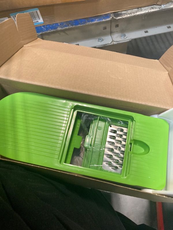 Photo 1 of !!!FINAL SALE!! LHS Vegetable Chopper, Pro Onion Slicer Dicer Cutter Shredded- Cheese & Veggie Plus Peeler and Julienne with 8 Blades (Green)