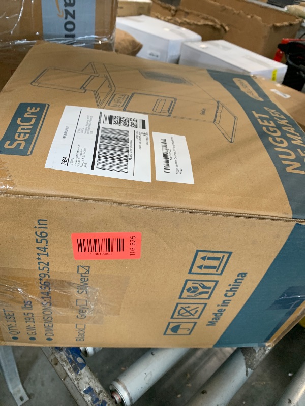 Photo 1 of ***BROKEN, SOLD FOR PARTS*** SenCre Nugget Ice Maker 40lbs/Day, Countertop Ice Maker Soft Chewable Ice, Ice Makers One-Click & Self-Cleaning, Crushed Pellet Ice Machine with Scoop&Basket for Home/Kitchen/Office, Stainless Silver