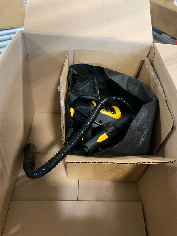 Photo 1 of ** UNCLEAN**McCulloch MC1230 Handheld Steam Cleaner, 10 Minute Runtime, 11 Accessories: Jet Nozzle, Brushes, & More - Built for Home, Tile, Grout, Carpet, Furniture, & Personal Car Detailing
