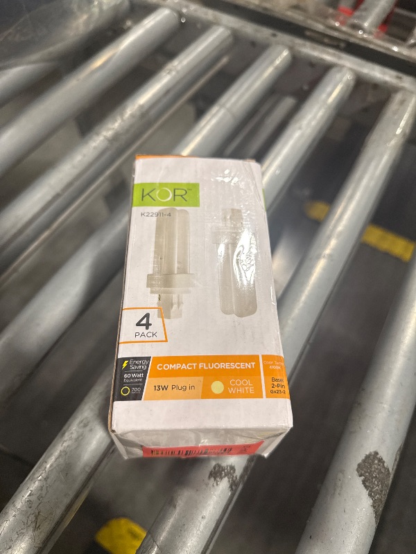 Photo 1 of (4 Pack) 13 Watt Double Tube – 2 Pin (GX23-2) Base - 4100K CFL-Plug-in Replacement for Sylvania 21120/20708 - CF13DD/841/ECO - GE 97589 - F13DBX23/841/ECO - Philips 383133 PL-C13W/41/USA/ALTO.