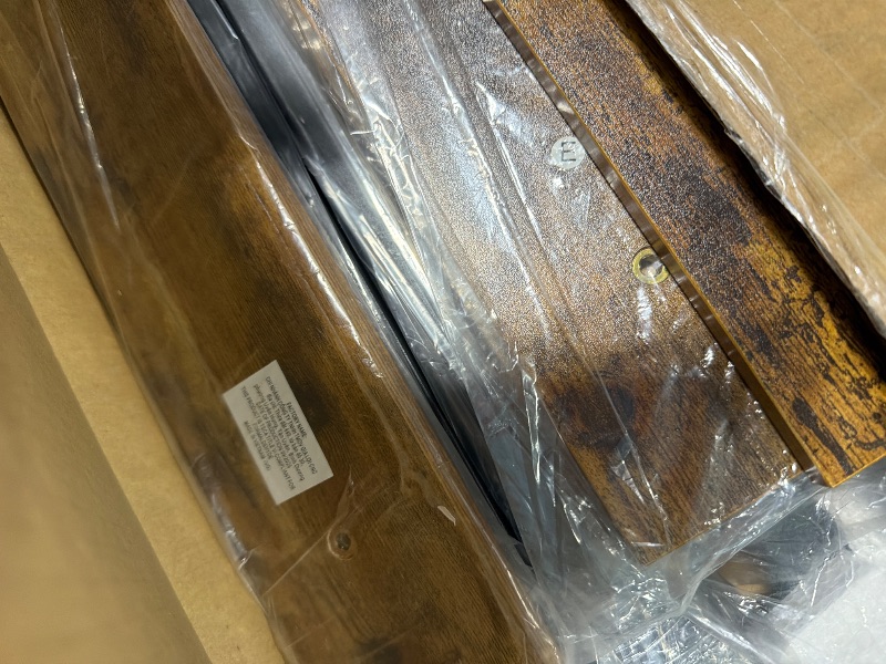 Photo 1 of ***UPDATED 6/28 AS IS/ NO RETURNS - SALE FINAL - FOR PARTS ONLY***Sweetcrispy Queen Size Bed Frame with Headboard, 800LBS Mattress Foundation with All Sturdy Metal Support, Under Bed Storage, No Box Spring Needed, Easy Assembly, Rust Brown