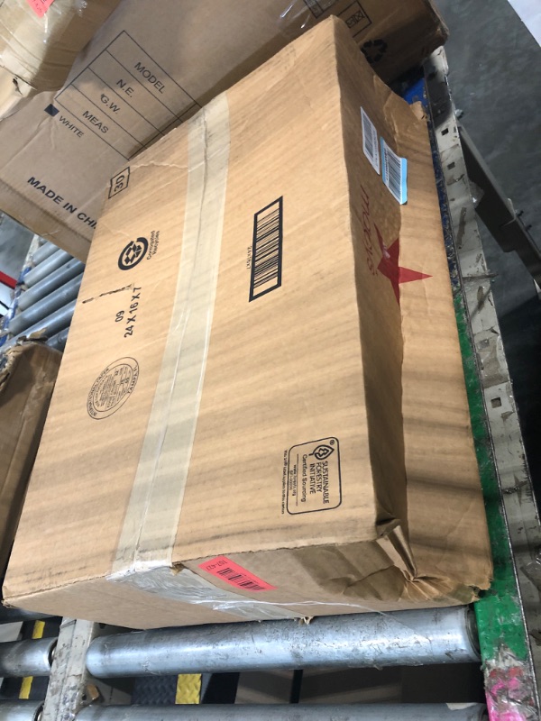 View 2 of ***MISSING HARDWARE***SONGMICS Laundry Hamper with Lid, 17.2 Gallon (65 L) Synthetic Rattan Clothes Laundry Basket with Lid and Handles, Foldable, Removable Liner, Goose Yellow ULCB165N01