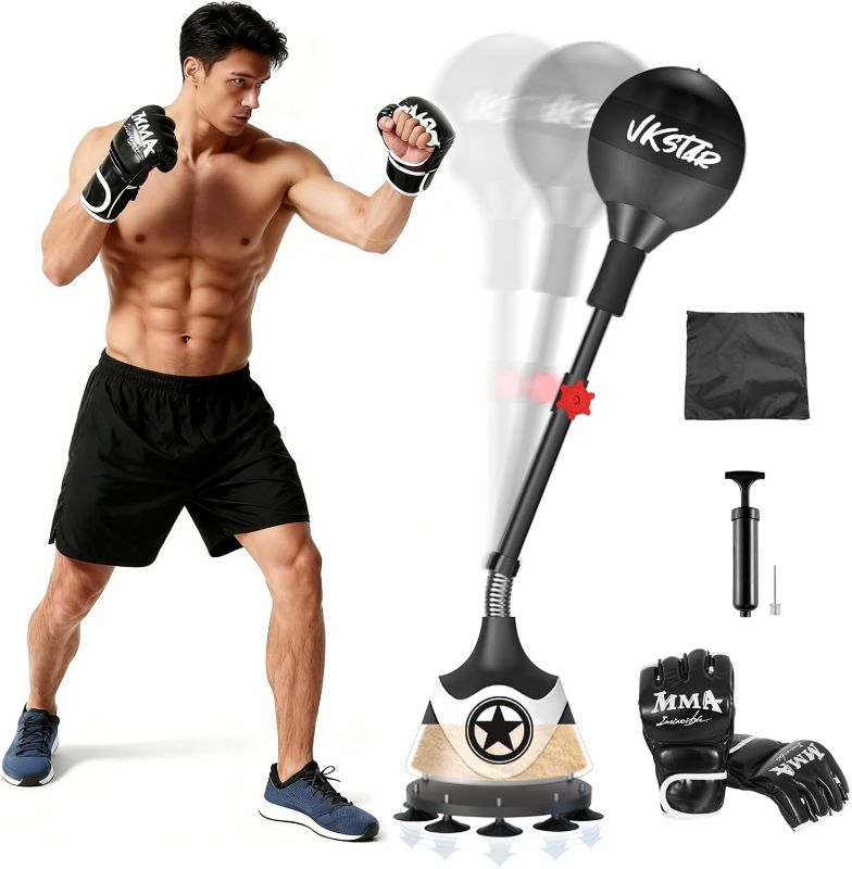 View 1 of OWLSKY Punching Bag with Stand for Youth & Adults - Reflex Bag with Suction Cup?for Training Boxing Equipment &Fitness Set?Home Gym Equipment