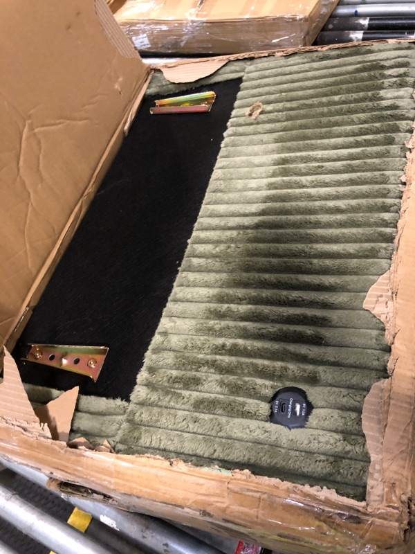 Photo 1 of ***PARTIAL SET, MISSING PCS****
LINSY HOME Sectional Sleeper Sofa Pull Out Couches for Living Room (Green, Sleeper Sofa 3) | Pull Out Sofa Bed, Storage, USB Charging, Cup Holders, Plush Corduroy