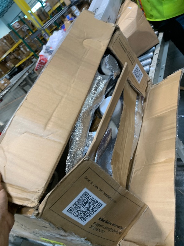 Photo 1 of [For Parts ONLY] GABRYLLY Ergonomic Office Chair, High Back Home Desk Chair with Headrest, Flip-Up Arms, 90-120° Tilt Lock and Wide Cushion, 300LBS Mesh Chairs for Man Woman, White Task Chair(Dark Grey,GY01WDG)