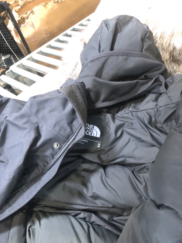 Photo 1 of ** USED** The North Face Men's McMurdo Bomber Jacket - Waterproof, Waterfowl Down Insulation, Hooded Jacket, TNF Black/TNF Black, Medium