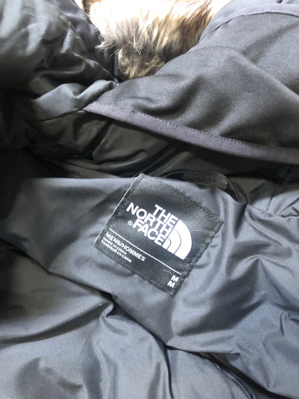 Photo 1 of ** USED** The North Face Men's McMurdo Bomber Jacket - Waterproof, Waterfowl Down Insulation, Hooded Jacket, TNF Black/TNF Black, Medium