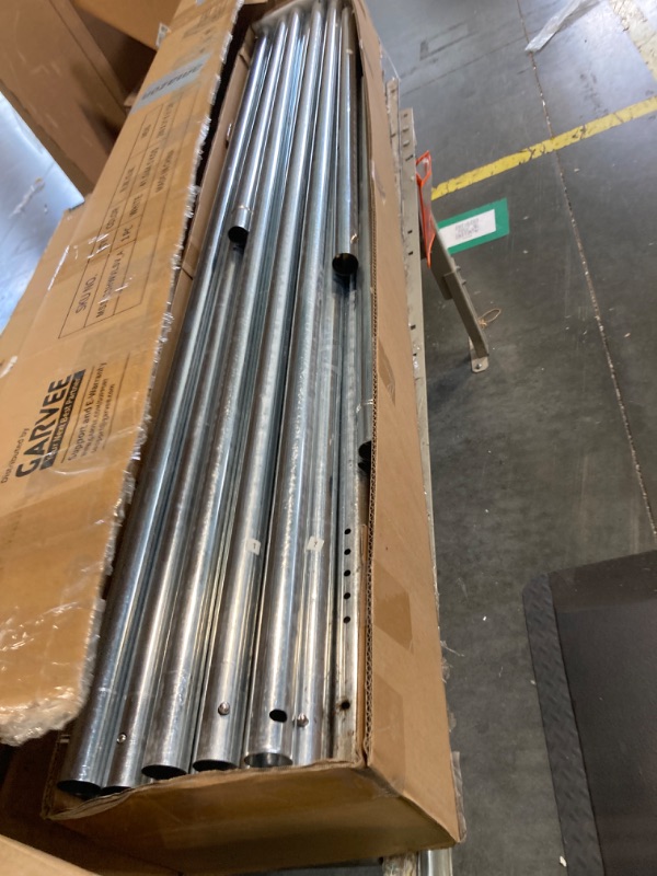 Photo 1 of ** partial set, framing poles only ** 20x20 ft Heavy Duty Party Tent, Upgraded Galvanized Steel Frame Outdoor Canopy, with Mesh Screen & PE Roll-Up Double Doors, Removable Sidewalls and Windows, Wedding Event Commercial Carport