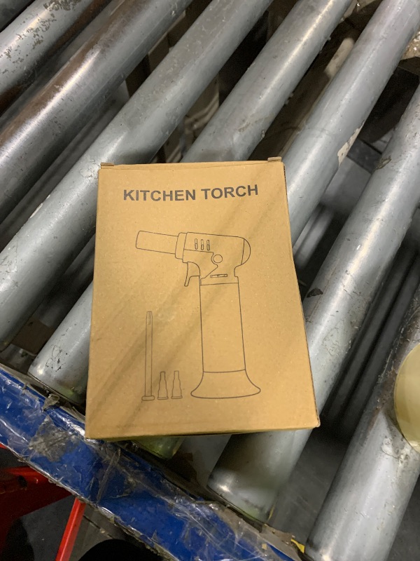 Photo 1 of [item empty] Sondiko Butane Torch Lighter with Visible Fuel Window, Refillable Soldering Torch with Adjustable Flame for Welding, Resin Art, Industrial (Butane Gas Not Included)