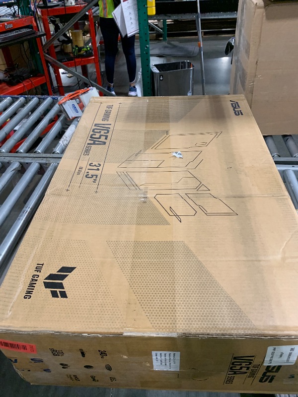 Photo 1 of ****broken screen*** ASUS TUF Gaming Series 5 32” 1080P Curved Monitor (VG32VQM5AZ) - Full HD, 1500R, 240Hz, 0.5ms, Extreme Low Motion Blur Sync, FreeSync Premium, 120% sRGB, DisplayWidget, 3 yr Warranty