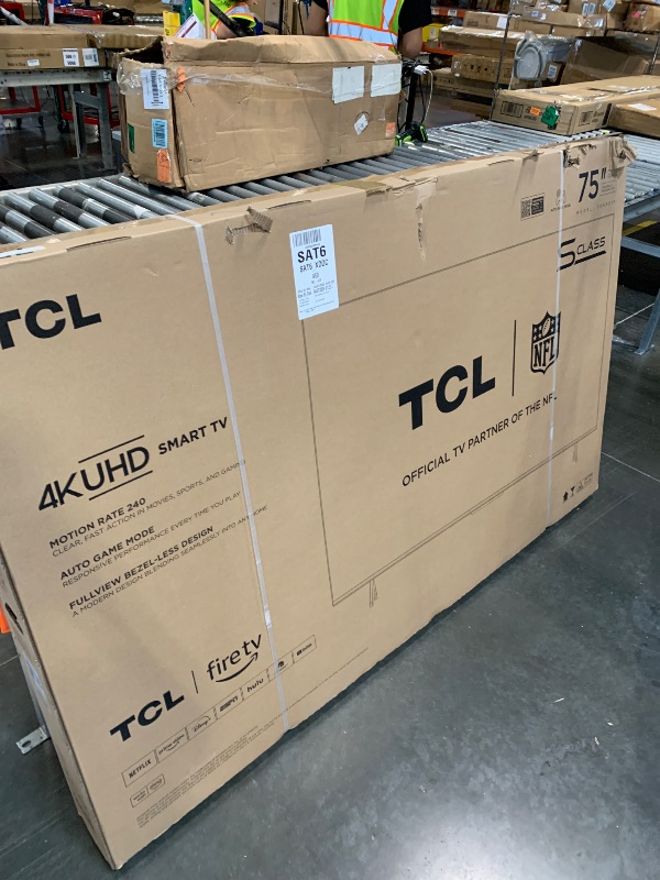 Photo 1 of ****CHECKED  7/11 - AS IS/NO RETURNS - SALE FINAL - FOR PARTS ONLY****FACTORY SEALED TCL 75-Inch Class S5 UHD 4K LED Smart TV with Fire TV (75S551F, 2024 Model), Dolby Vision and Atmos, HDR PRO+, Alexa Built-in with Voice Remote, Apple AirPlay 2 Compatibi
