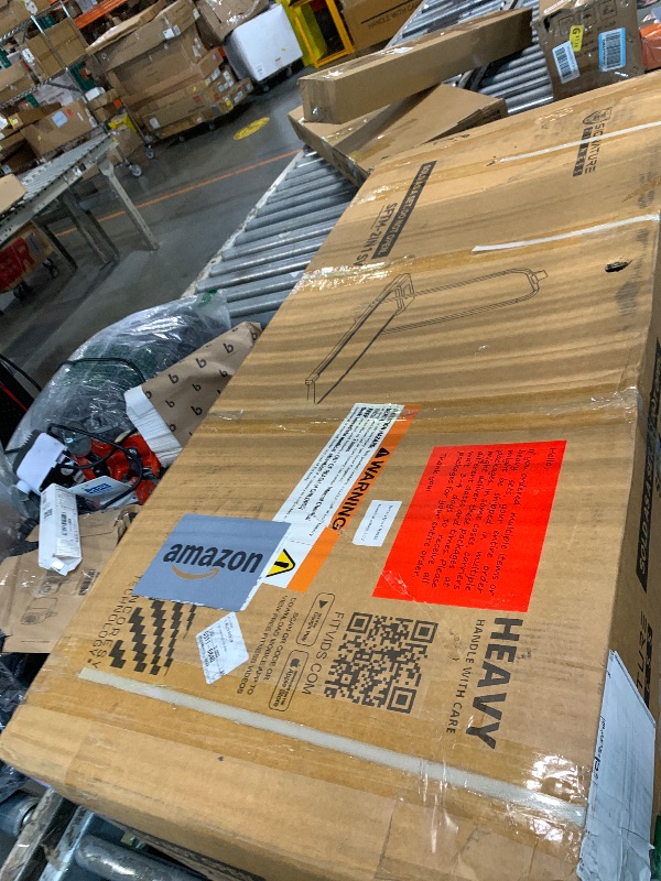 Photo 1 of ***BROKEN, SOLD FOR PARTS*** 
Fitvids Treadmill Under Desk Walking pad with Incline, Walking Treadmill with Handle bar, Treadmills for Home Small with Remote Control, Pre-Assembled,Silvery