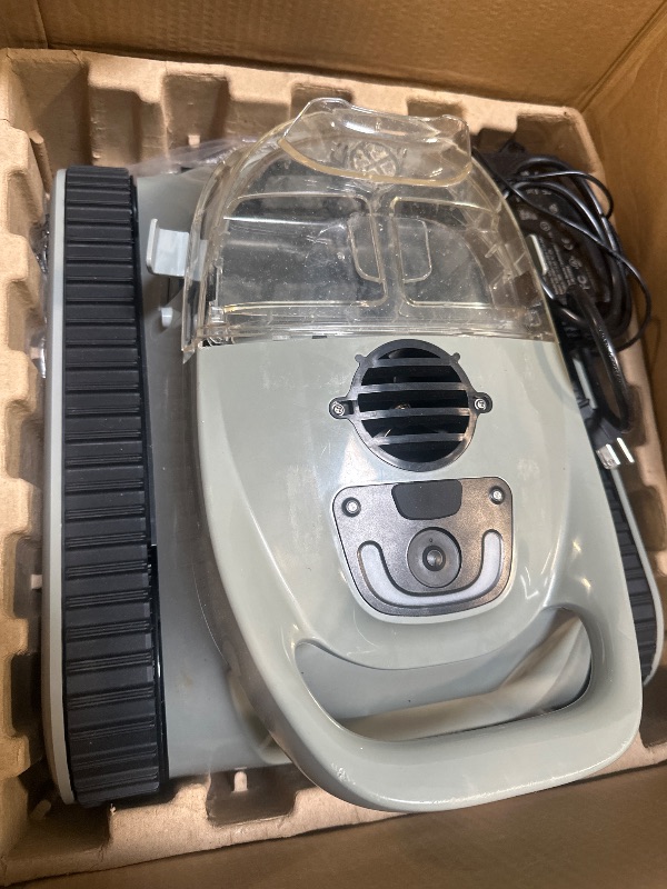Photo 1 of ***UPDATED 7/4*** Seauto Crab Robotic Pool Vacuum, Wall-Climbing Robot, Automatic Pool Cleaner, Suitable for Walls and Floors of 1614 Square Feet Pool , Black/Grey