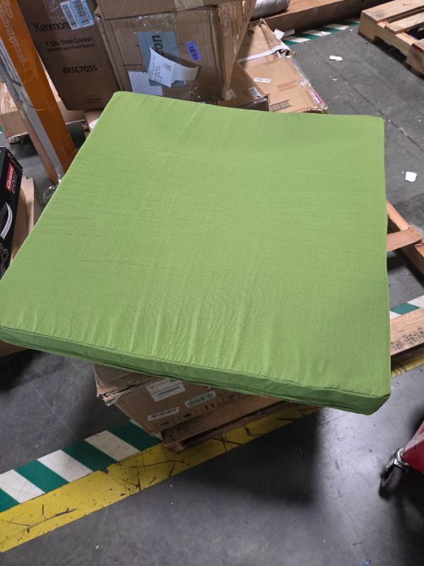 Photo 1 of ***ONE PART OF CUSHION, SOLD AS PARTS*** idee-home Outdoor Cushions for Patio Furniture, Outdoor Seat Cushion, Waterproof Hampton Bay Deep Seat Replacement Couch Chair Cushions for Garden Lawn Backyard Deck, 28.5 x 28.5 Green