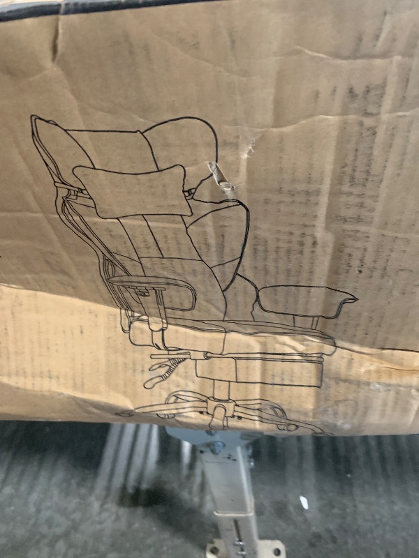 View 2 of ****CHECKED  7/12 - AS IS/NO RETURNS - SALE FINAL - FOR PARTS ONLY****GTPLAYER Big and Tall Gaming Chair 400lbs Heavy Duty Office Chair with Foot Rest & High Back Pocket Spring Lumbar Support, Ergonomic Wide Comfy Seated Cushion for Lower Back Pain Relief