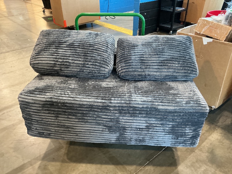 Photo 1 of ** partial ** 132-Inch U-Shaped Cloud Sectional Couch, Symmetrical Modular Compressed Boneless Sectional Sofa with Chaise Lounges, Plush Corduroy Boneless Corner Sofa W/Cupholders