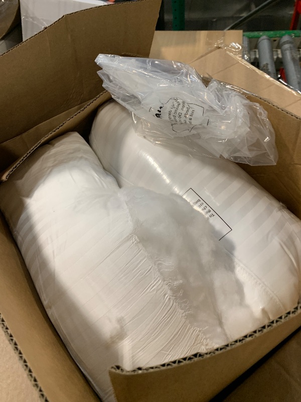 Photo 1 of ***1 DAMAGE***** Basic Beyond King Size Bed Pillow - 2 Pack Hotel Collection Super Soft Down Alternative Pillow for Sleeping, 20x36 Inches