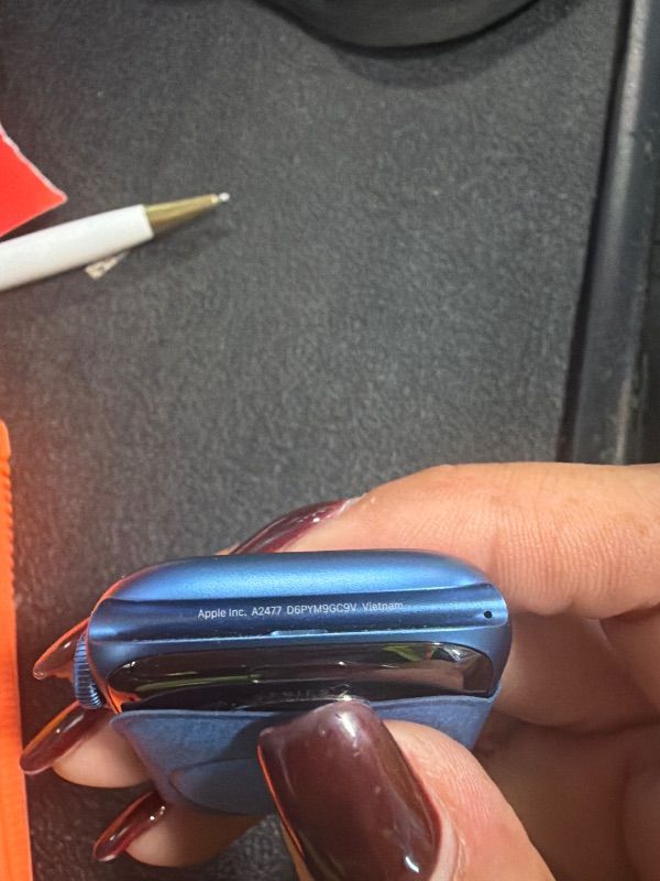 Photo 1 of ***doesn’t turn on*** Apple Watch Series 7 [GPS + Cellular 45mm] Smart Watch w/Blue Aluminum Case with Abyss Blue Sport Band. Fitness Tracker, Blood Oxygen & ECG Apps, Always-On Retina Display, Water Resistant