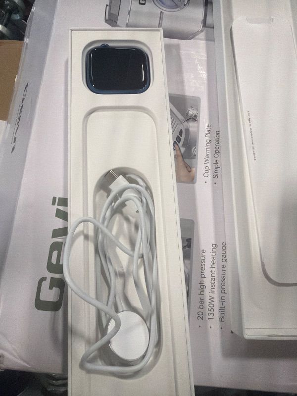 Photo 1 of ***doesn’t turn on*** Apple Watch Series 7 [GPS + Cellular 45mm] Smart Watch w/Blue Aluminum Case with Abyss Blue Sport Band. Fitness Tracker, Blood Oxygen & ECG Apps, Always-On Retina Display, Water Resistant