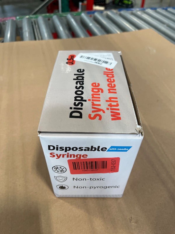 Photo 1 of 0.5ML Syringe, Lab Supplies Syringes 31G 5/16 Inch, Individually Wrapped, Pack of 100