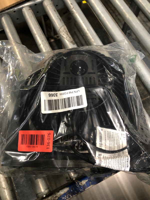 Photo 1 of ** NOT WORKING***Amazon Basics Air Circulator Desk Fan for Bedroom, Home and Office, 90-Degree Tilt Head, 3 Speed Settings, Cooling, 35 Watts, Black, 11.1"W x 6.3"D x 10.9"H