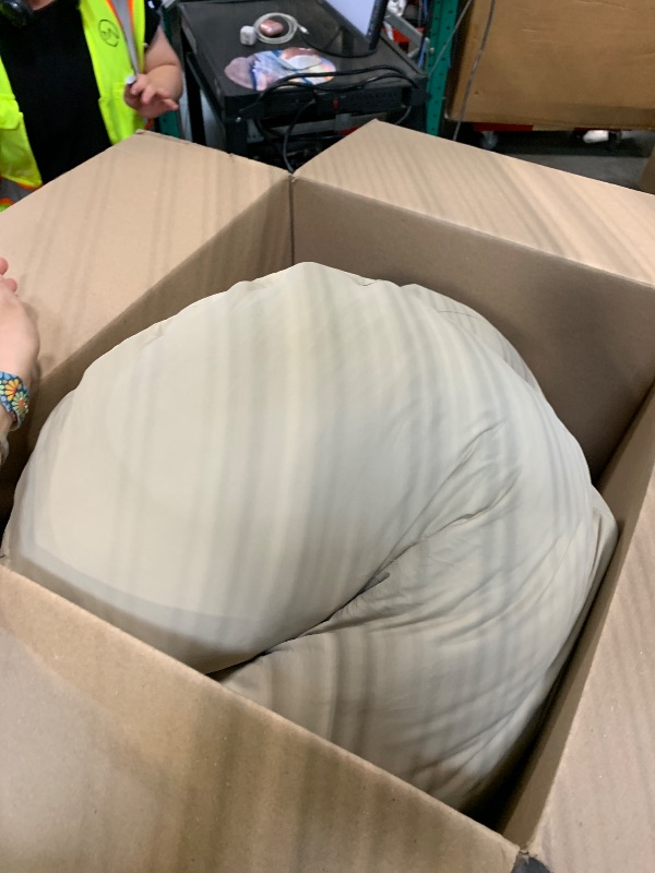 Photo 1 of ***SIMILAR**** Frida Mom Compact Support 4-in-1 Pregnancy Pillow, Cooling Pregnancy Pillow, Twist & Bends into 4 Shapes for Comfort & Full Body Support, Compact Storage, Easy to Clean, Breathable, Storage Bag, Taupe