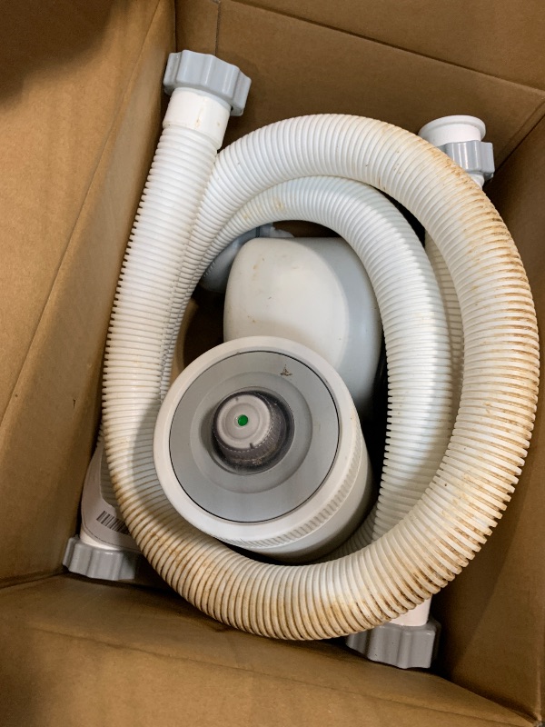 Photo 1 of ****VERY USED**** INTEX C1500 Cartridge Filter Pump for AGP: 1500 GPH Pump Flow Rate - Cartridge Gauge Indicator - HydroAeration Technology - Includes Type A Filter Cartridge - Turnover Rate/System Flow 1180 GPH