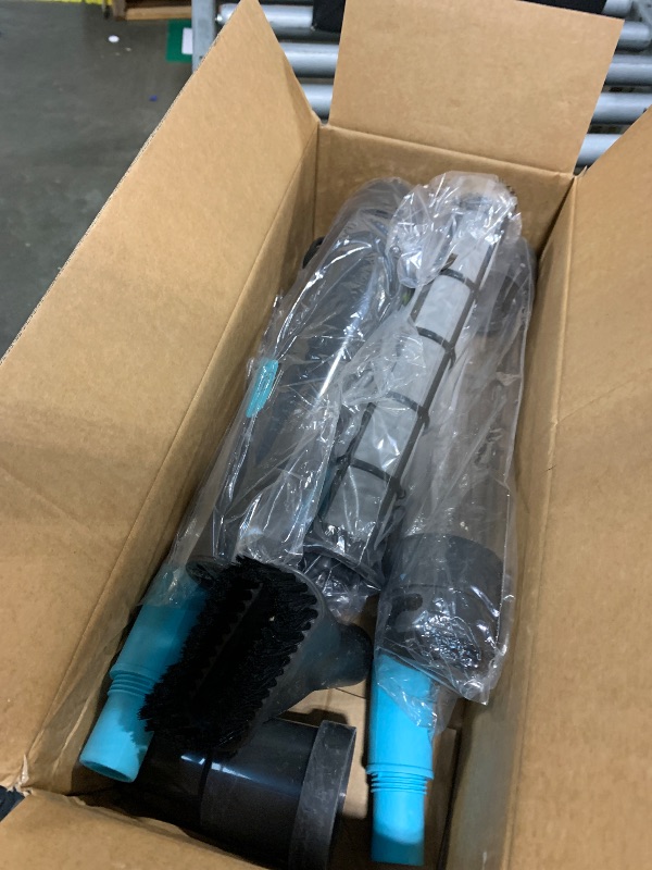 Photo 1 of ** ONLY PARTS ** PoolMr Handheld Pool Vacuum for Above Ground Pool & Hot Tub Vacuum, with 2 Brush Heads, 90 Mins Running Time, 13.2 Gallons/Min Powerful Suction, Ideal for Cleaning Debris and Sand Underwater, Black