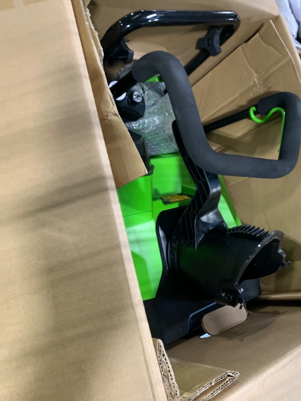Photo 1 of ***MISSING BATTERY*** Greenworks 40V (75+ Compatible Tools) 16” Cordless Snow Blower, 5.0Ah Battery and Charger Included, SN40B410