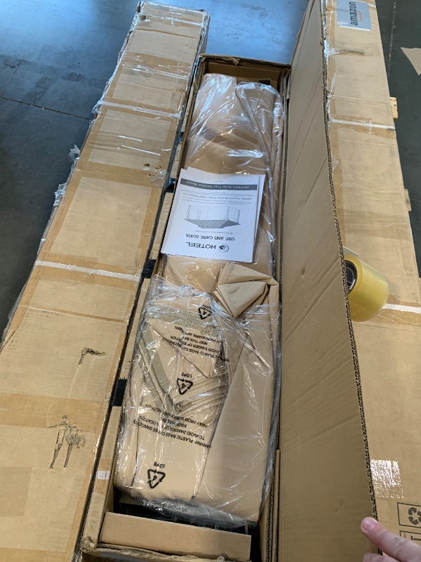 View 5 of ***MULTIPLE BOXES*** ***PICK UP WITH TRUCK*** HOTEEL 10x12 Hardtop Gazebo On Clearance with Heavy Duty Galvanized Steel,Outdoor Patio Gazebo with Aluminum Frame & Curtains and Netting, Permanent Pavillon for Backyard, Brown (2026 Upgraded)