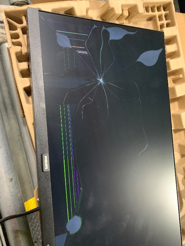 Photo 1 of ***BROKEN, SOLD FOR PARTS*** Philips 221V8LB 22 inch Class Thin Full HD (1920 x 1080) Monitor, 100Hz Refresh Rate, VESA, HDMI x1, VGA x1, LowBlue Mode, Adaptive Sync, 4 Year Advance Replacement Warranty