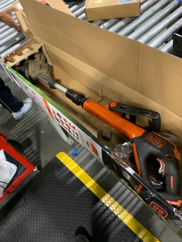 Photo 1 of ****NO BATTERY*** BLACK+DECKER 20V MAX Cordless String Trimmer and Edger, 12 Inch Weed Eater, 2-Speed Control Weed Wacker, 2 Batteries, Charger and Spool Included (LSTE525)