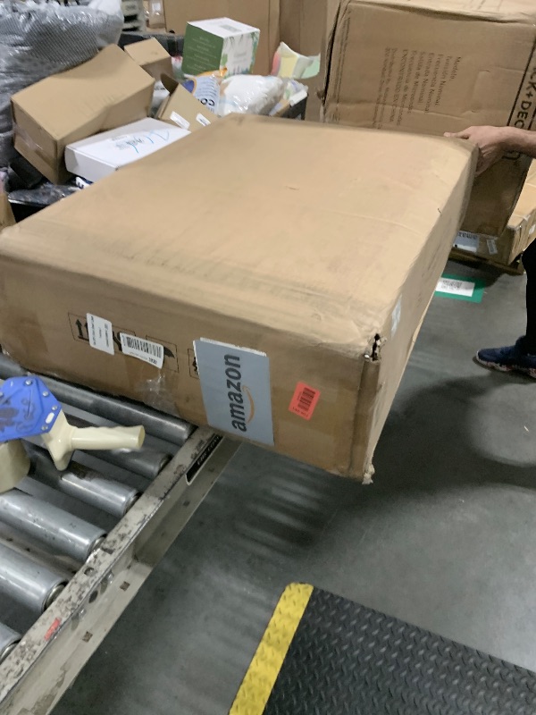 Photo 1 of ***LOOSE HARDWARE IN BOX*** LITTLE TREE Modern Dining Table for 4-6 People, 63" Large Rectangular Kitchen Table with Faux Marble Tabletop and Geometric Legs, Unique Dinner Table Kitchen & Dining Room Furniture