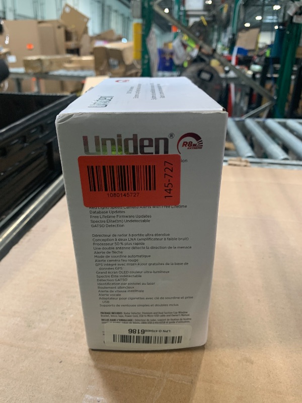 Photo 1 of Uniden R8W (new Model) Extreme Long Range Laser/Radar Detector, 360° Awareness, Directional Arrows, Wi-Fi, Bluetooth, GPS, Real-Time Voice Alerts, Red Light & Speed Camera Alerts, R/TACH App