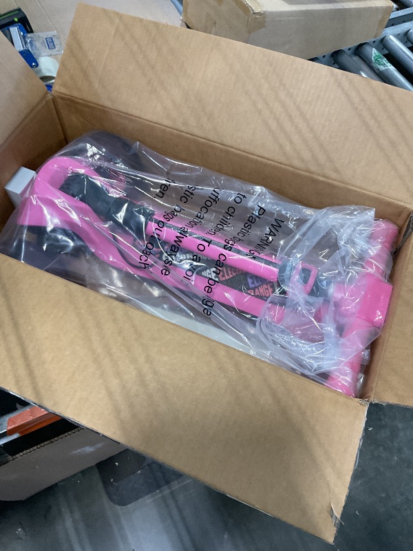 Photo 1 of !!USE FOR PARTS!!!!DAMAGED!!NOT WORKING FINAL SALE!!
Elecorange T500 Electric Scooter for Kids Ages 4-9, Big Light Up Wheels, 3 Adjustable Heights, Ride On for Children 4-8, 3 Wheel Electric Scooters for Kid 5-7, Princess Scooter for Girls, Pink